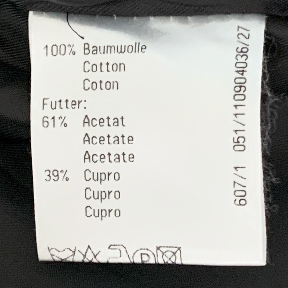 St. Emile Floral Print Cotton Blazer Jacket Blue Brown Size 8 - Picture 15 of 15